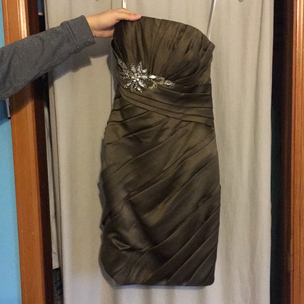 Strapless cocktail dress